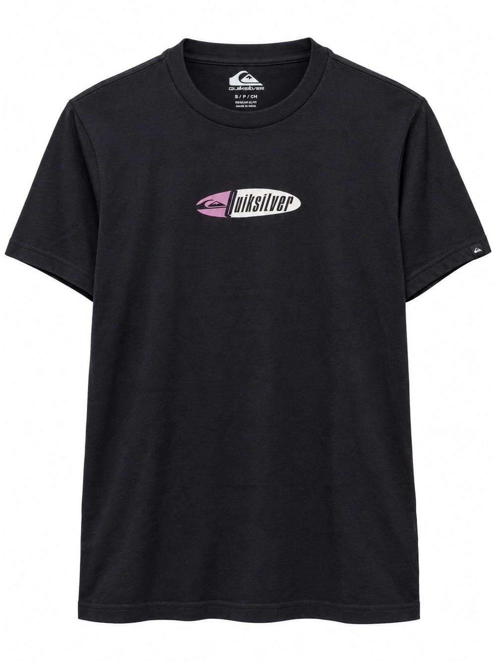 NWT Quiksilver Transform Menās T-Shirt Black Graphic Tee Size S AQYZT10269